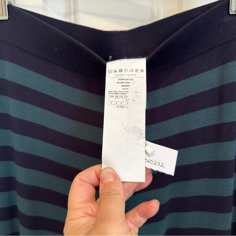 Weekend Max Mara Label-cut Jumper&Casual Wide Leg Pants SET Spring/ Summer - Picture 13 of 16